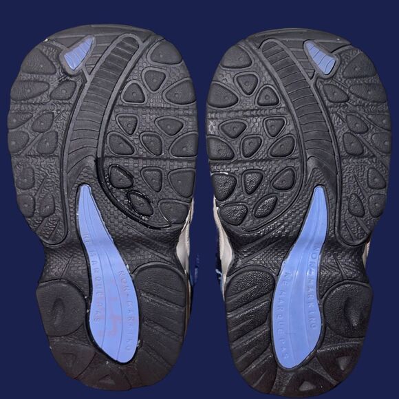 Nike Air (3c) Boys 0-24 Months Blue/SIlver Size 3 - Picture 3 of 5